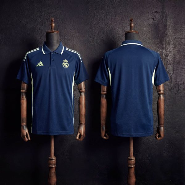 2025/26 Real Madrid Training Royal Blue Polo Fan version