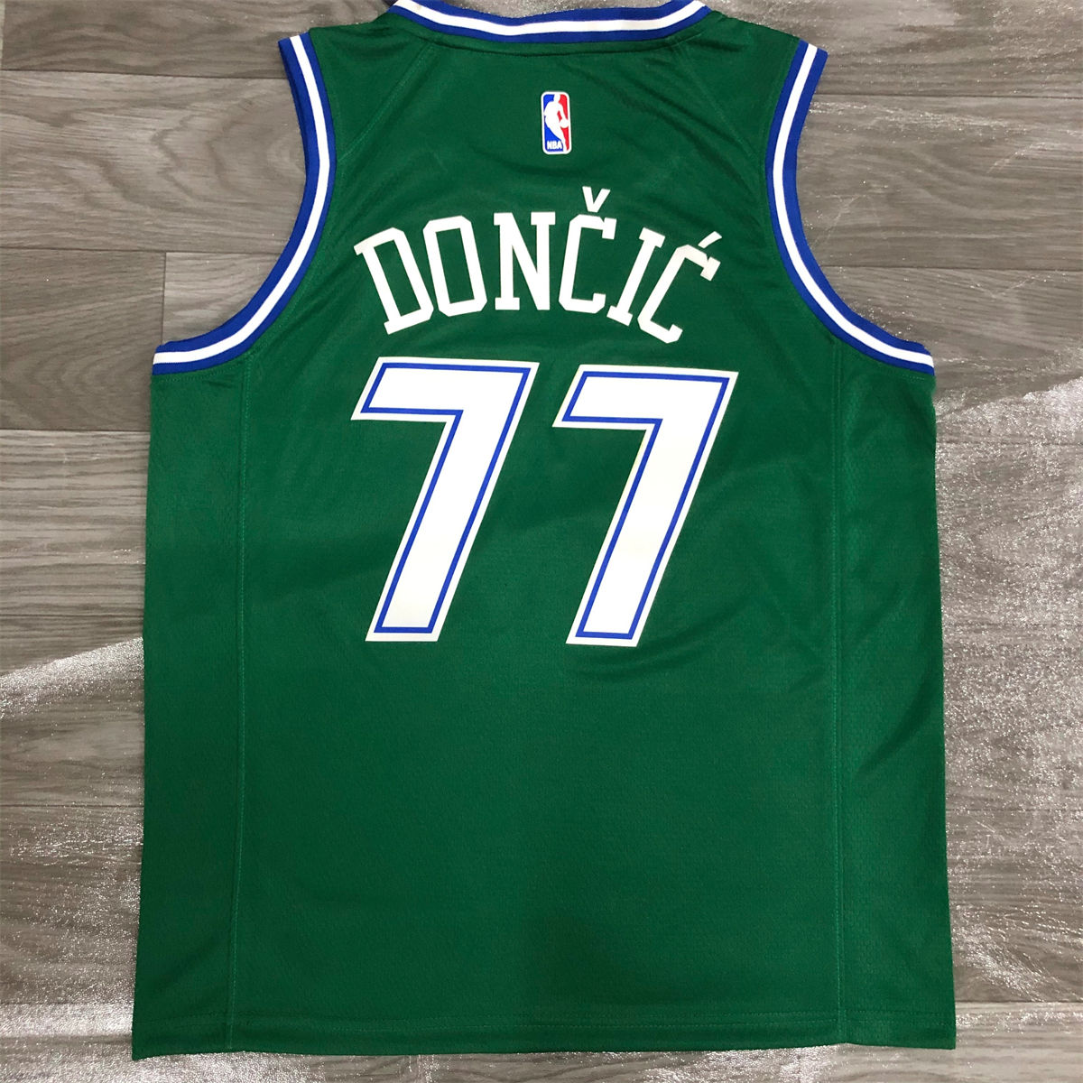 NBA Dallas Mavericks Round Neck Green Jersey DONCIC#77 S-XXL