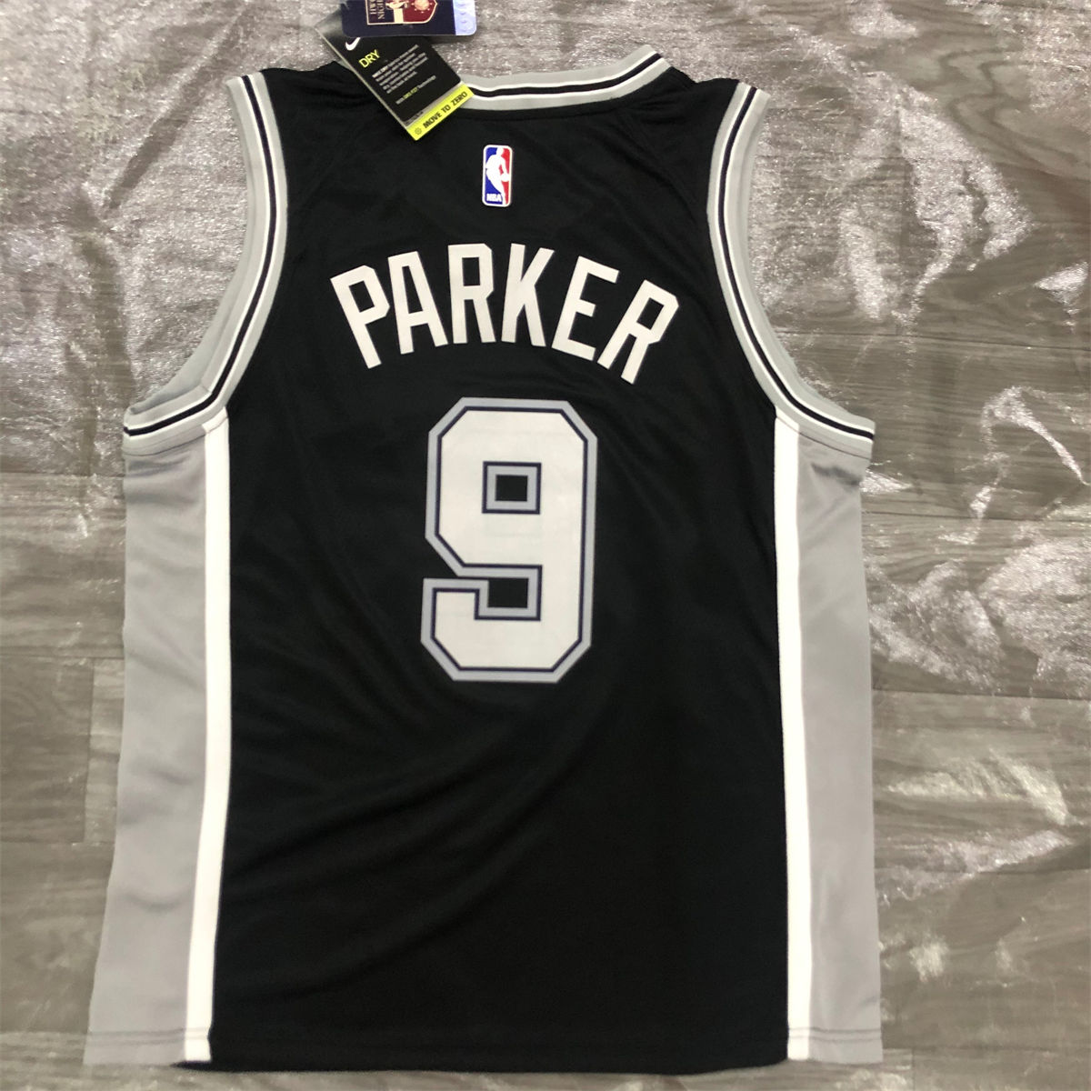 NBA San Antonio Spurs V-Neck Black jersey PARKER#9 S-XXL