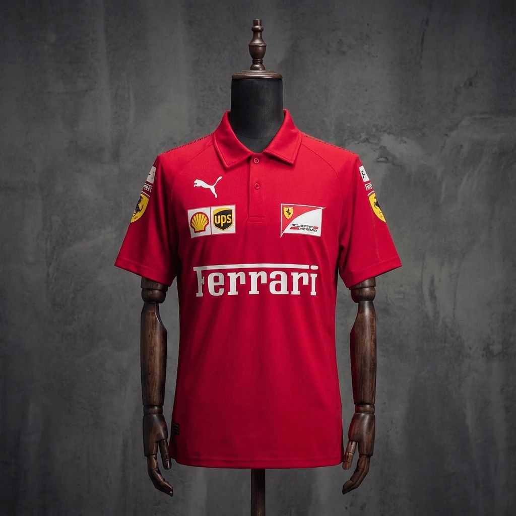 F1 Racing Scuderia Ferrari 2025 Red POLO