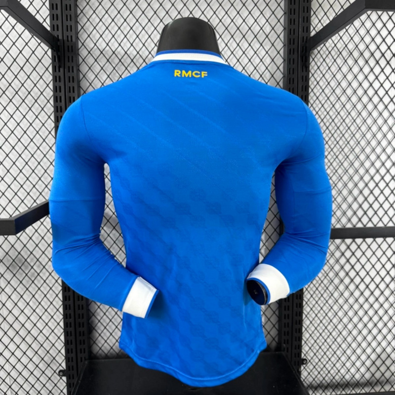 2025/26 Real Madrid Second Away Long Sleeve Jersey Player Version