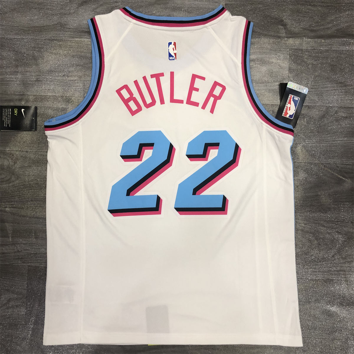 NBA Miami Hearts round neck White Jersey Butler #22 S-XXL