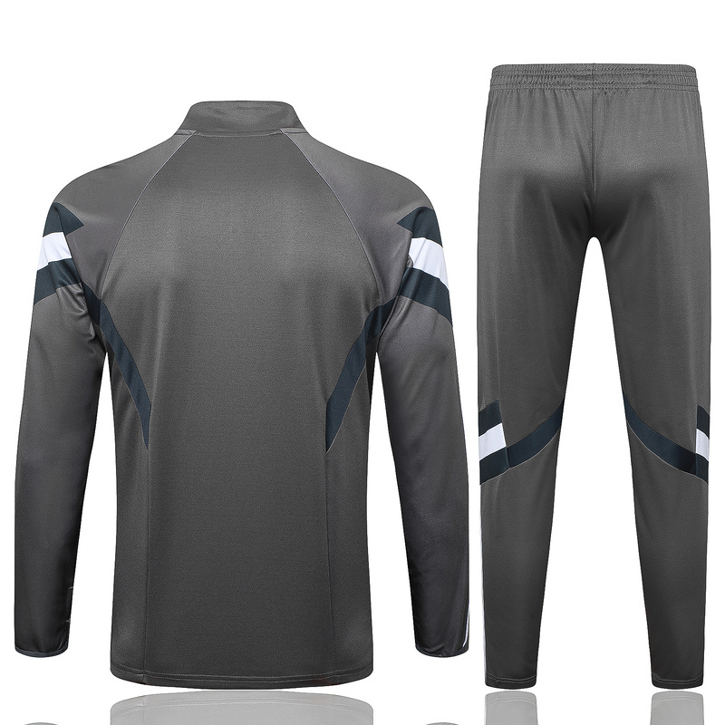 24/25 Real Madrid Grey Long-sleeved half-pull training kit Football team kit