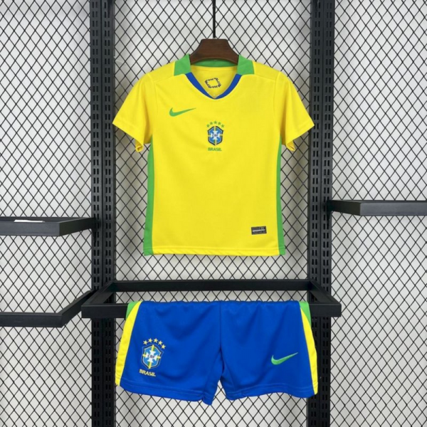 2025/26 Brazil Home jersey kids Kits size: 16-28