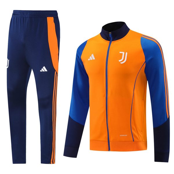 2024 Juventus Orange Jacket Training Suit Set Football Team Shirt Sports Fashion