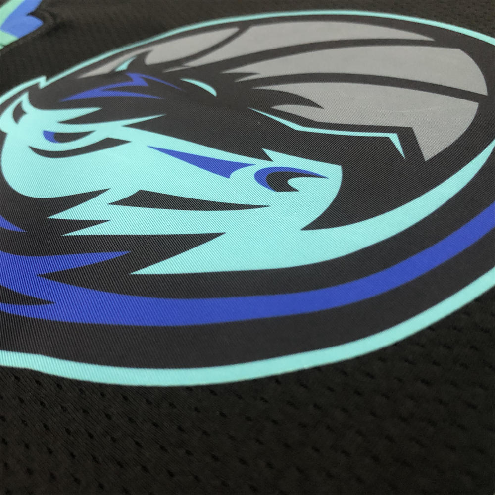 NBA Dallas Mavericks V Neck Black Jersey DONCIC#77 S-XXL