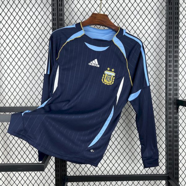 Retro Argentina 06/07 World Cup Away Long Sleeve jersey Fan Version