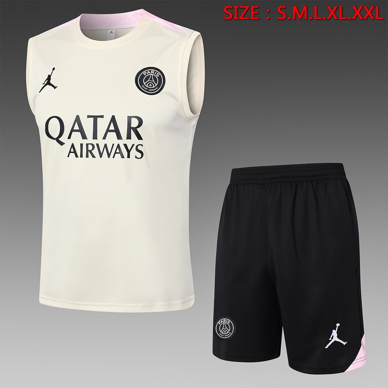 24/25 Psg apricot Training Set Shirt and Shorts