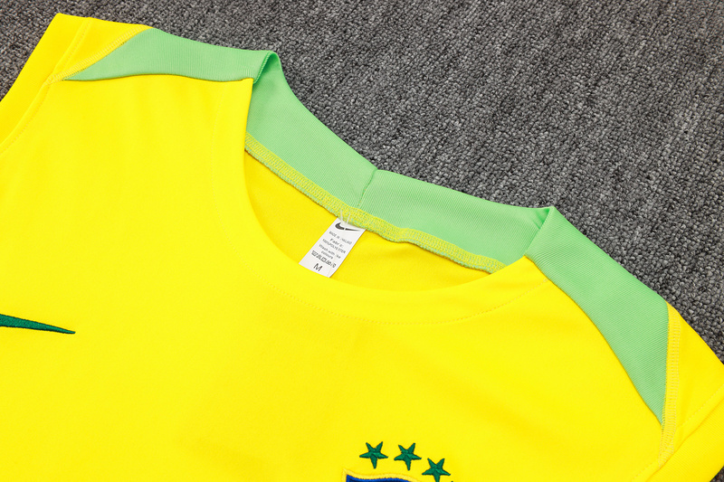 24/25 Brazil Yellow Training Set Shirt and Shorts