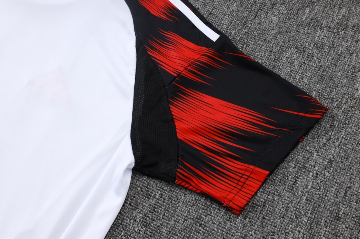 2026 Flamengo White Training Set Shirt and Shorts