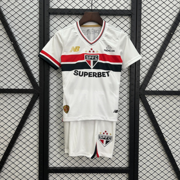 25/26 kids Sao Paulo home kits jersey size: 16-28
