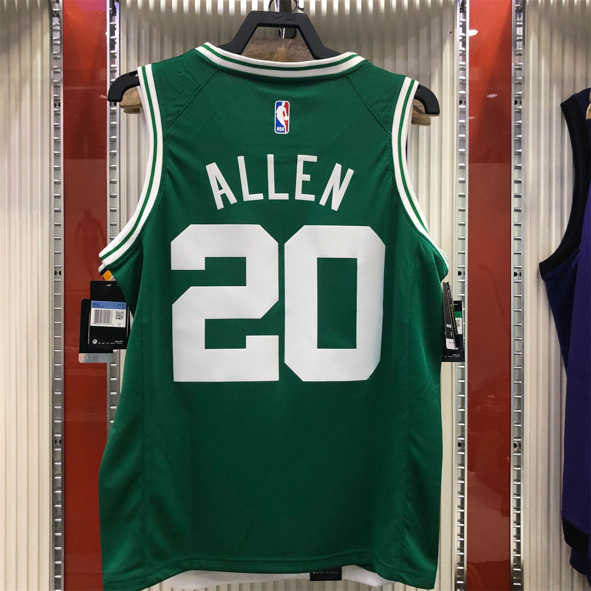 NBA Boston Celtics round neck Retro Green Jersey Allen#20 S-XXL