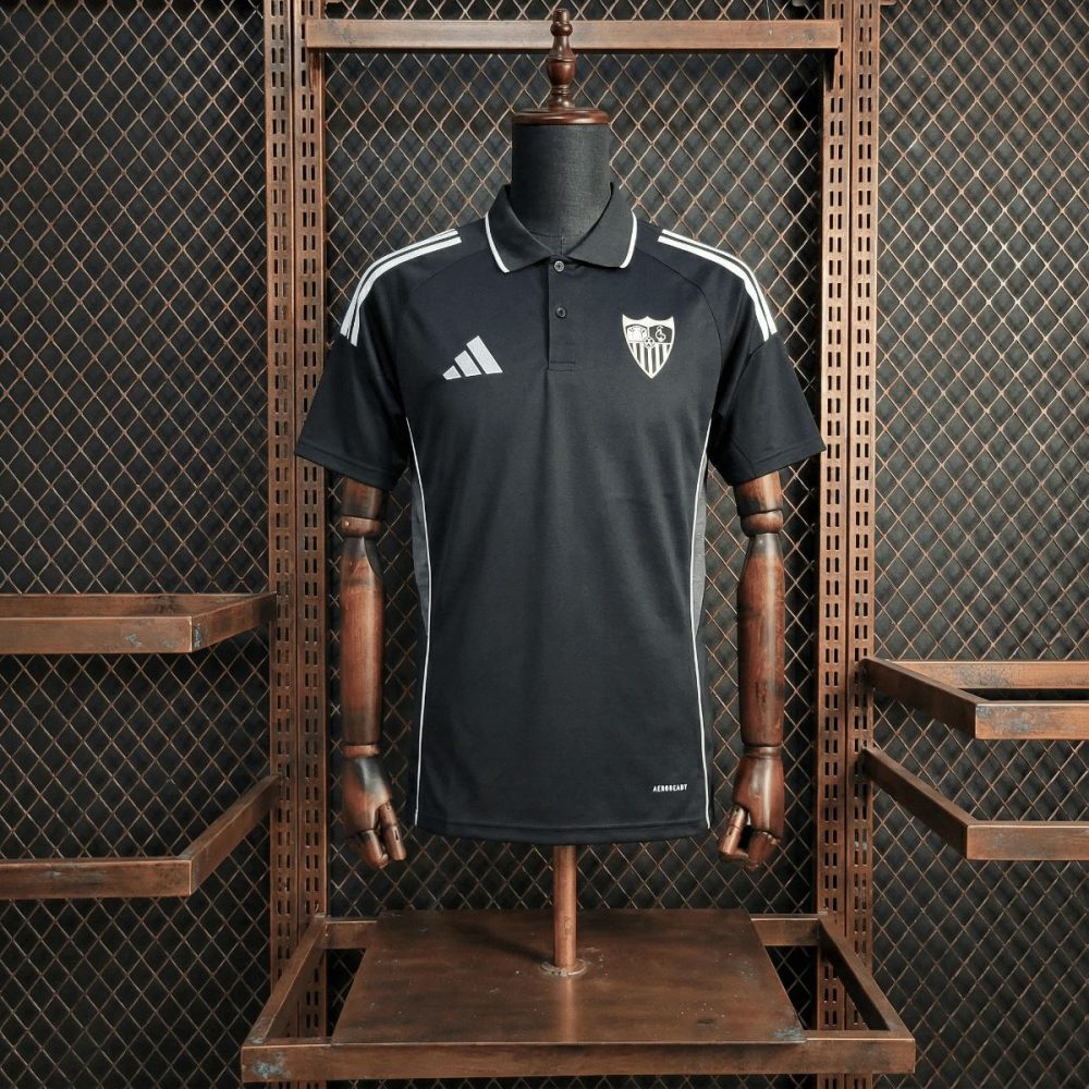 2025/26 Sevilla FC Black POLO jersey Fan version
