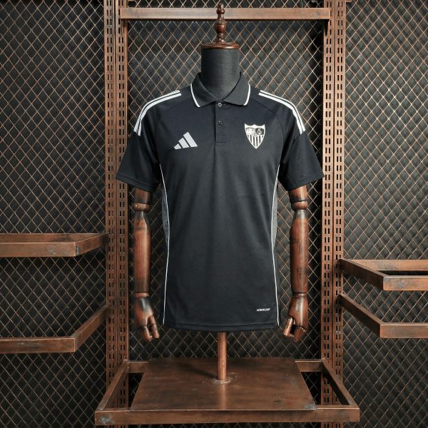 2025/26 Sevilla FC Black POLO jersey Fan version