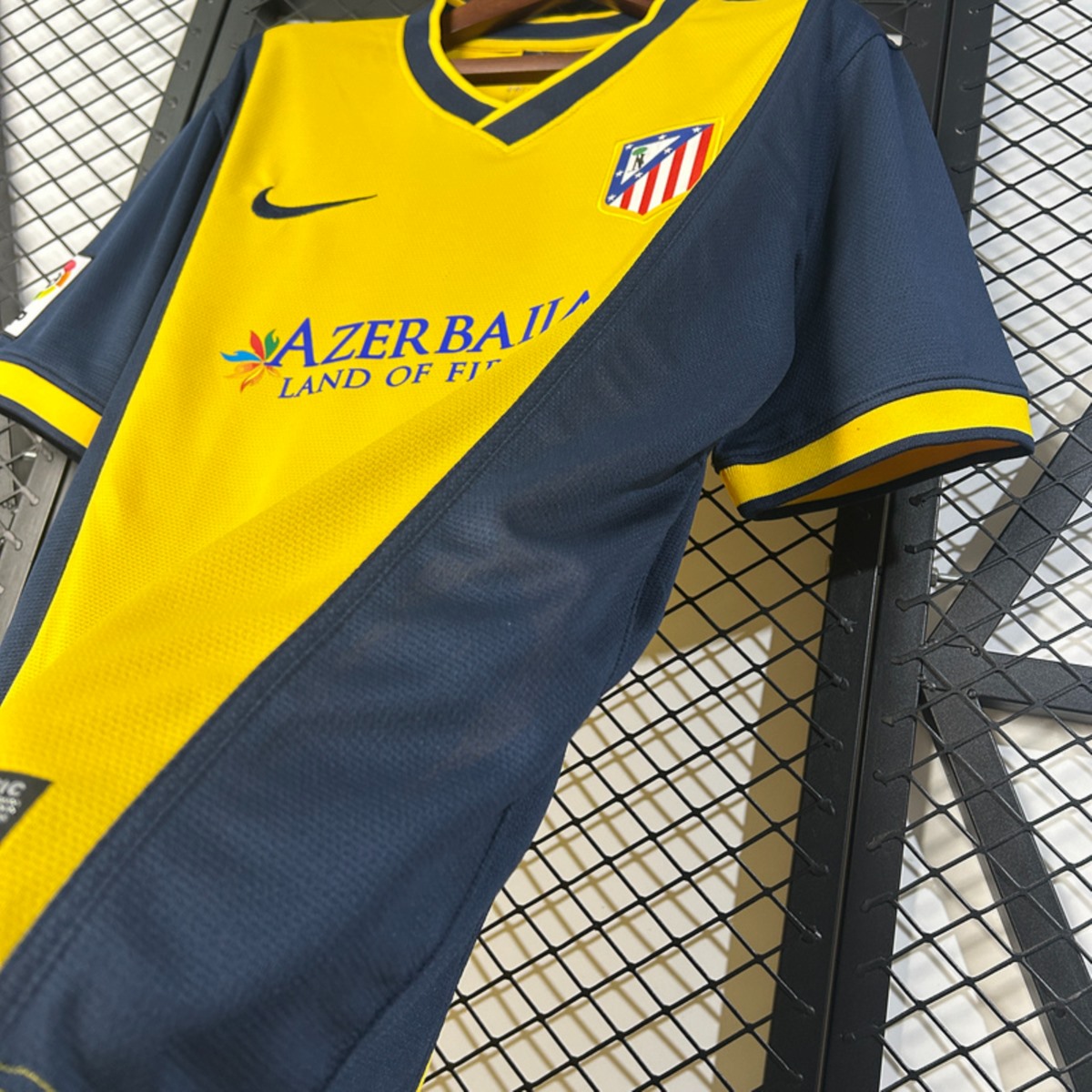 Retro Atletico Madrid 2013/14 Away Yellow jersey Fan Version