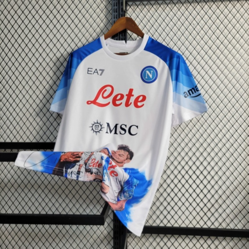 2023/24 Napoli Champions Edition White jersey Fan version
