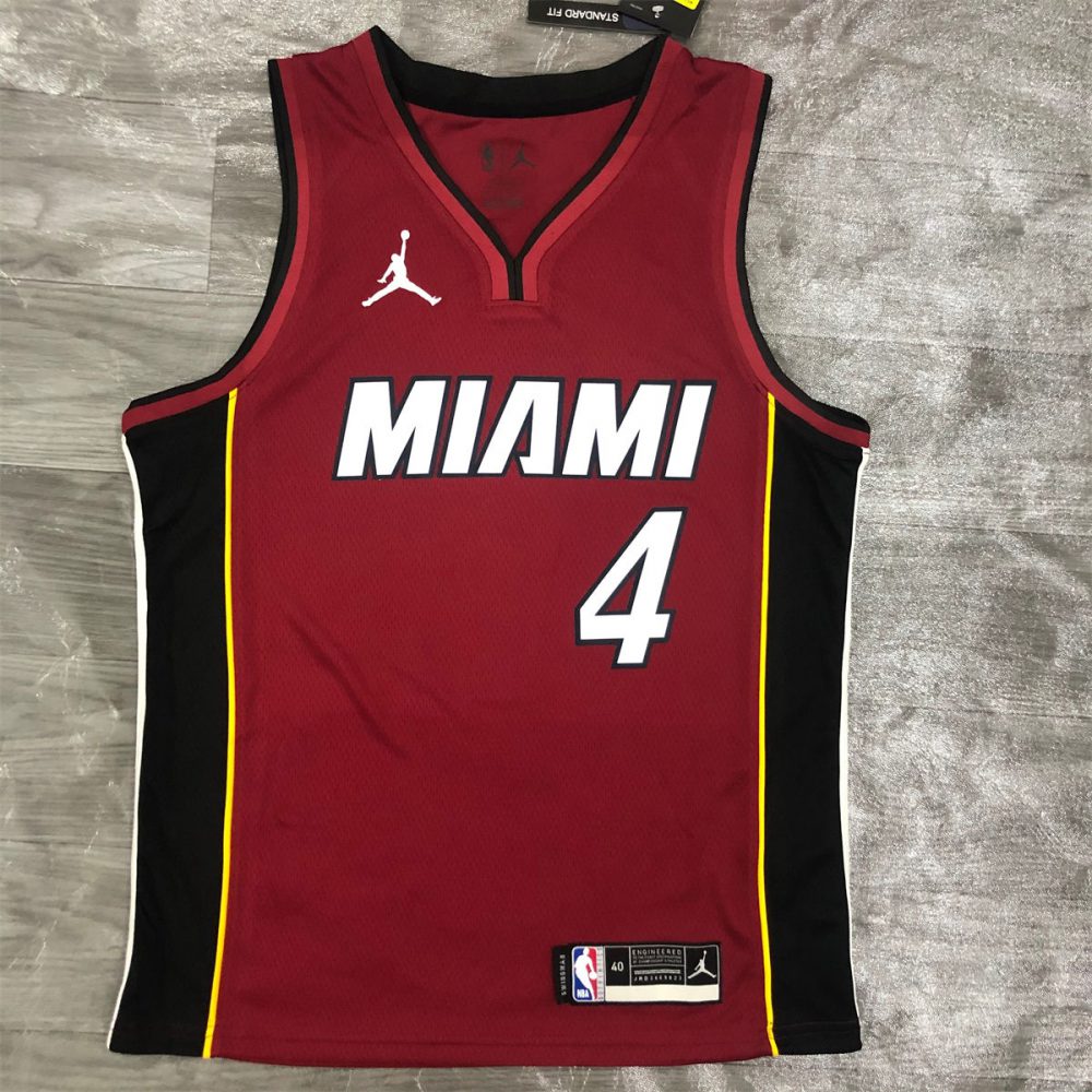 NBA Miami Hearts V-Neck Red Jersey OLADIPO#4 S-XXL