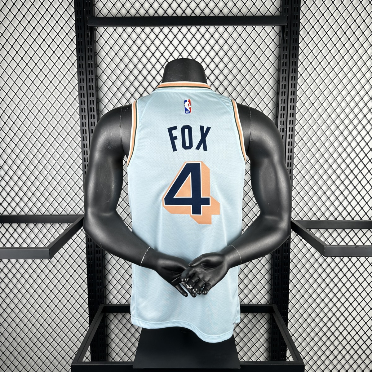 NBA San Antonio Spurs 24/25 V-Neck White jersey FOX#4 S-XXL