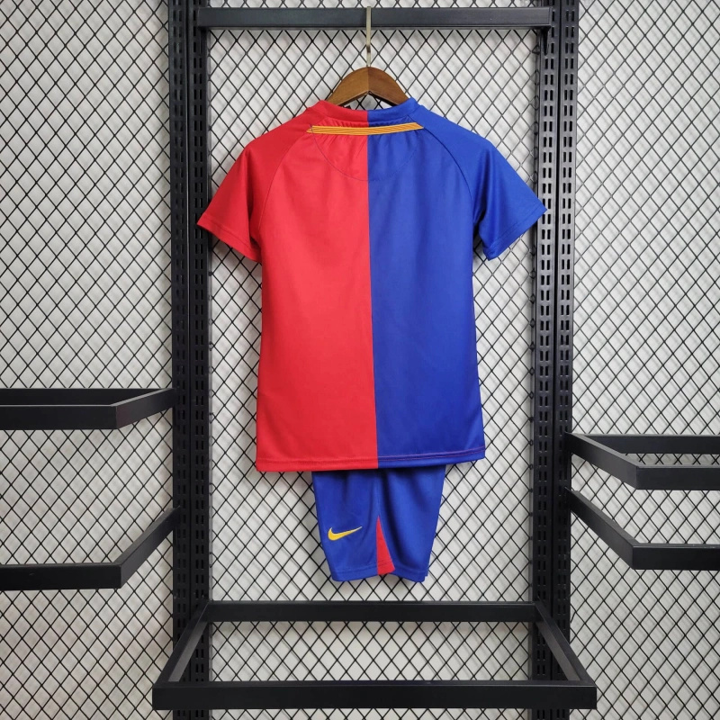 Retro Barcelona 08/09 Kids Home jersey Kid Kits Size 16-28