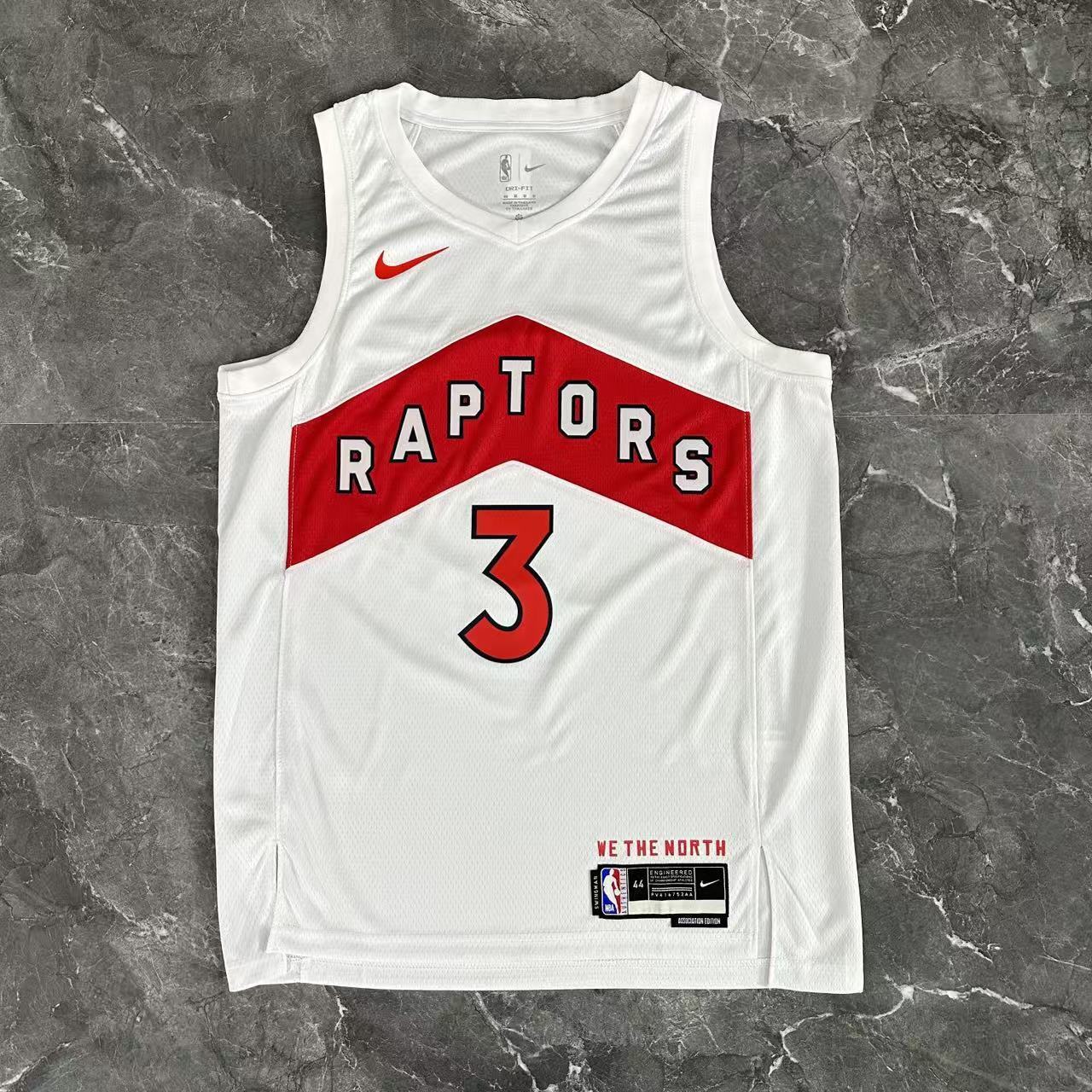 NBA Toronto Raptors V-Neck White Jersey INGRAM#3