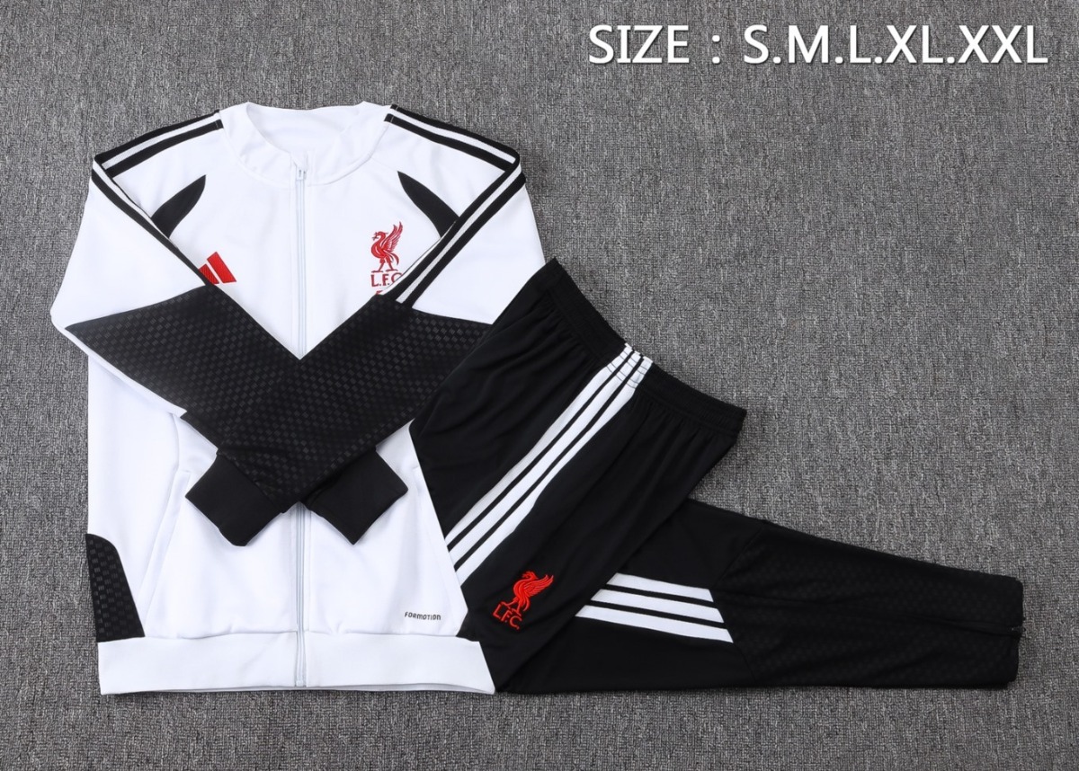 2026 Liverpool White Jacket Training Suit Set