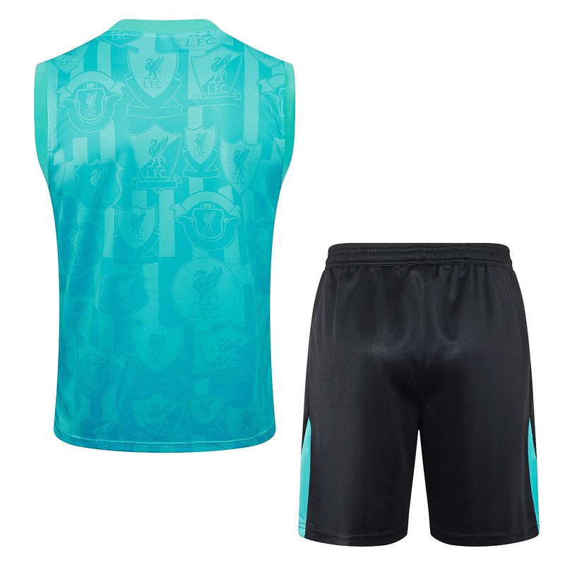 24/25 Liverpool Blue Training Set Shirt and Shorts