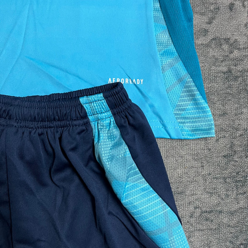 2025/26 Flamengo Training Light Blue jersey kids Kits size: 16-28