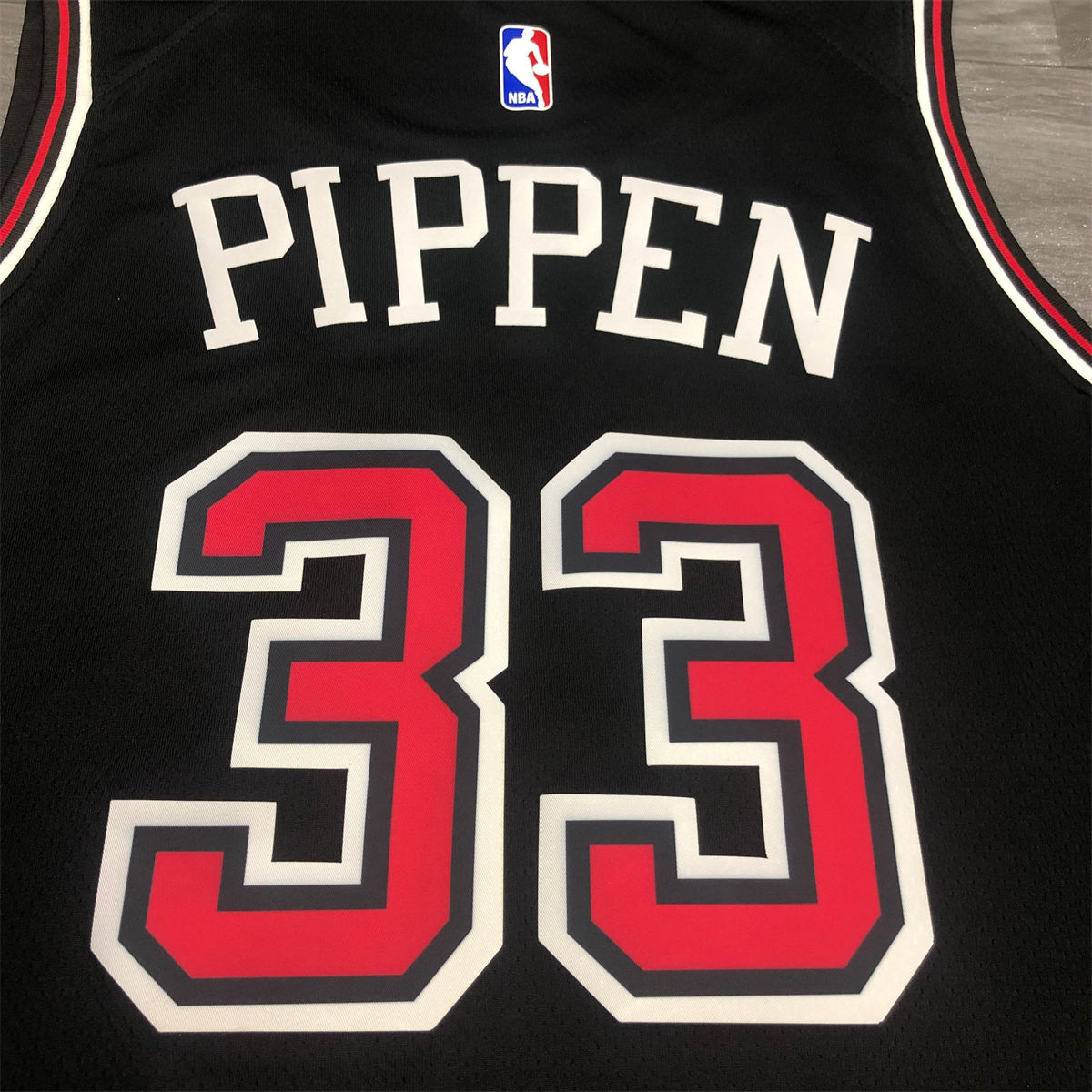 NBA Chicago Bulls Round neck Black Jersey PIPPEN#33 S-XXL