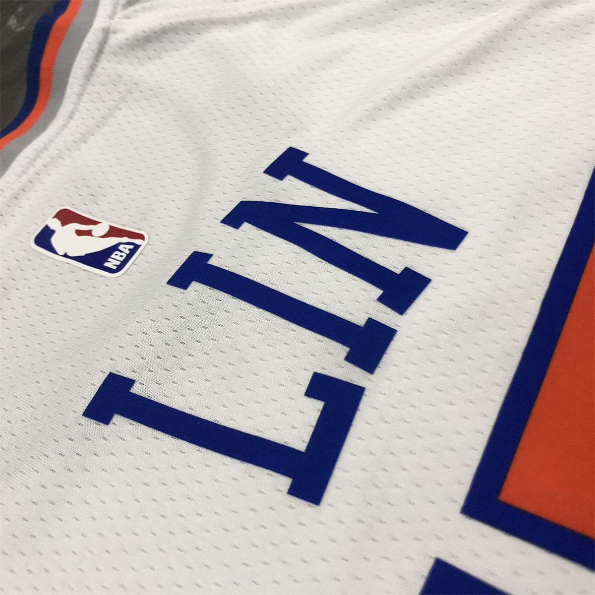 NBA New York Knicks Round Neck White jersey LIN#17 S-XXL