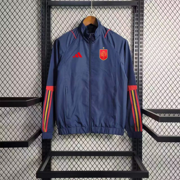Windbreaker Spain Dark blue Sport Unifom jersey Sport Unifom