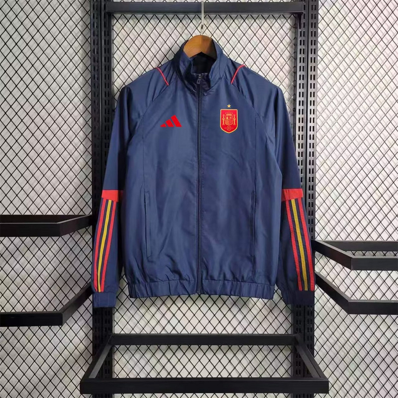 Windbreaker Spain Dark blue Sport Unifom jersey Sport Unifom