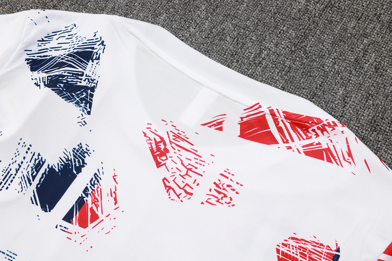 24/25 Paris White Training Set Shirt and Shorts