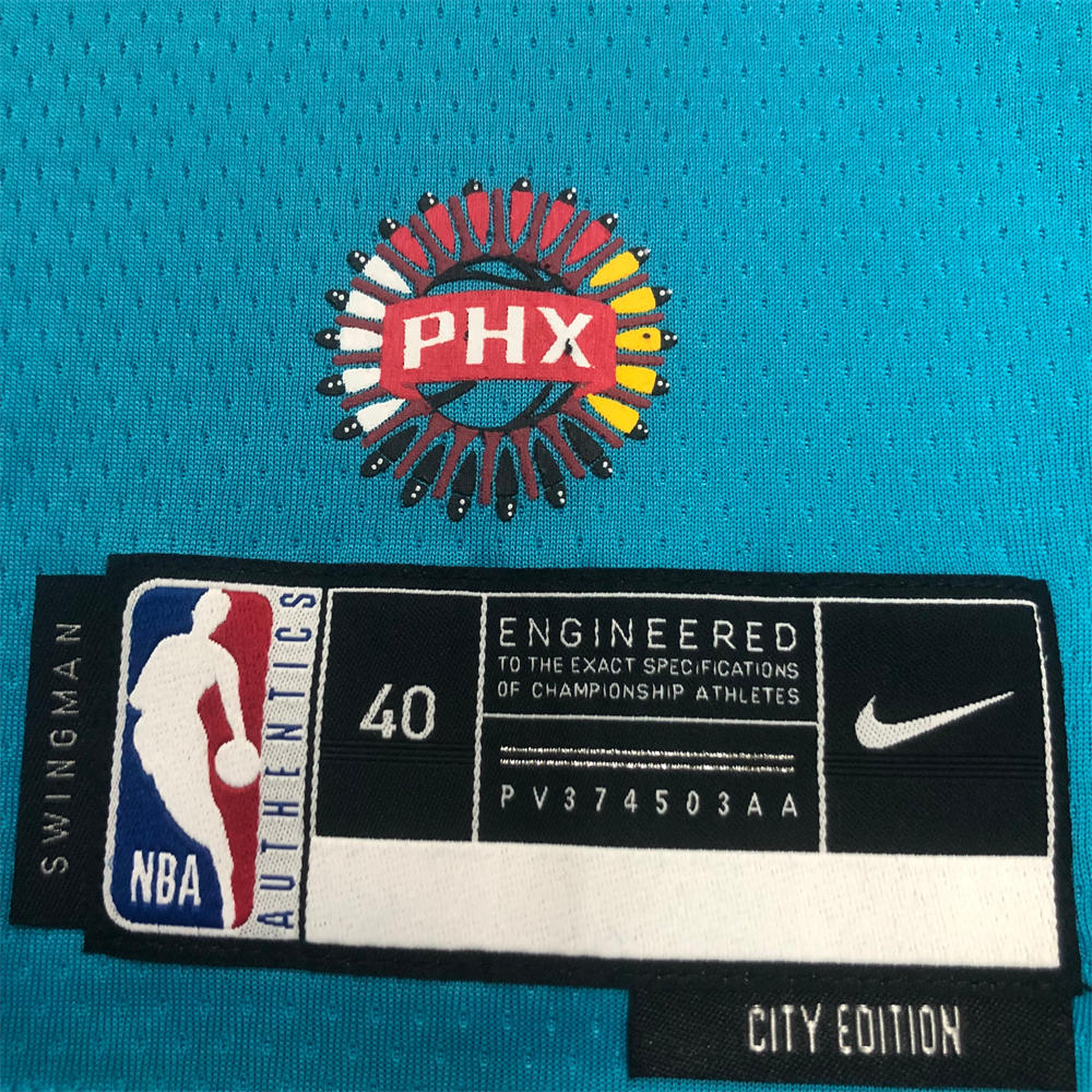 NBA Phoenix Suns V-Neck City Edition Blue jersey BOOKER#1 S-XXL