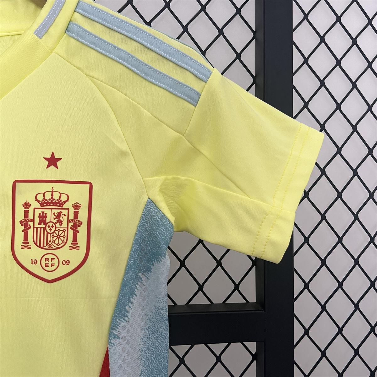 24/25 Spain Euro Away jersey Kid Kits Size 16-28