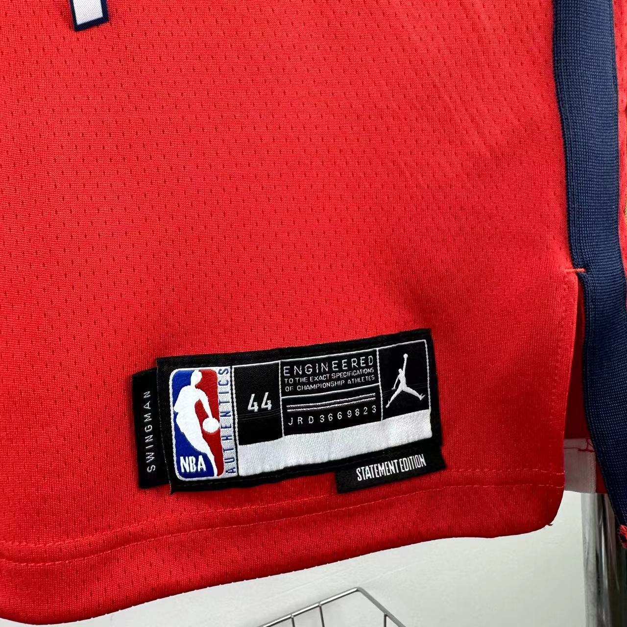NBA New Orleans Pelicans Round Neck Red jersey POOLE#3#1 S-XXL