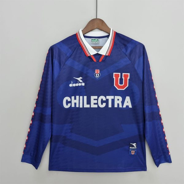 Retro Universidad de Chile 1996 Home  Long Sleeve jersey Fan Version