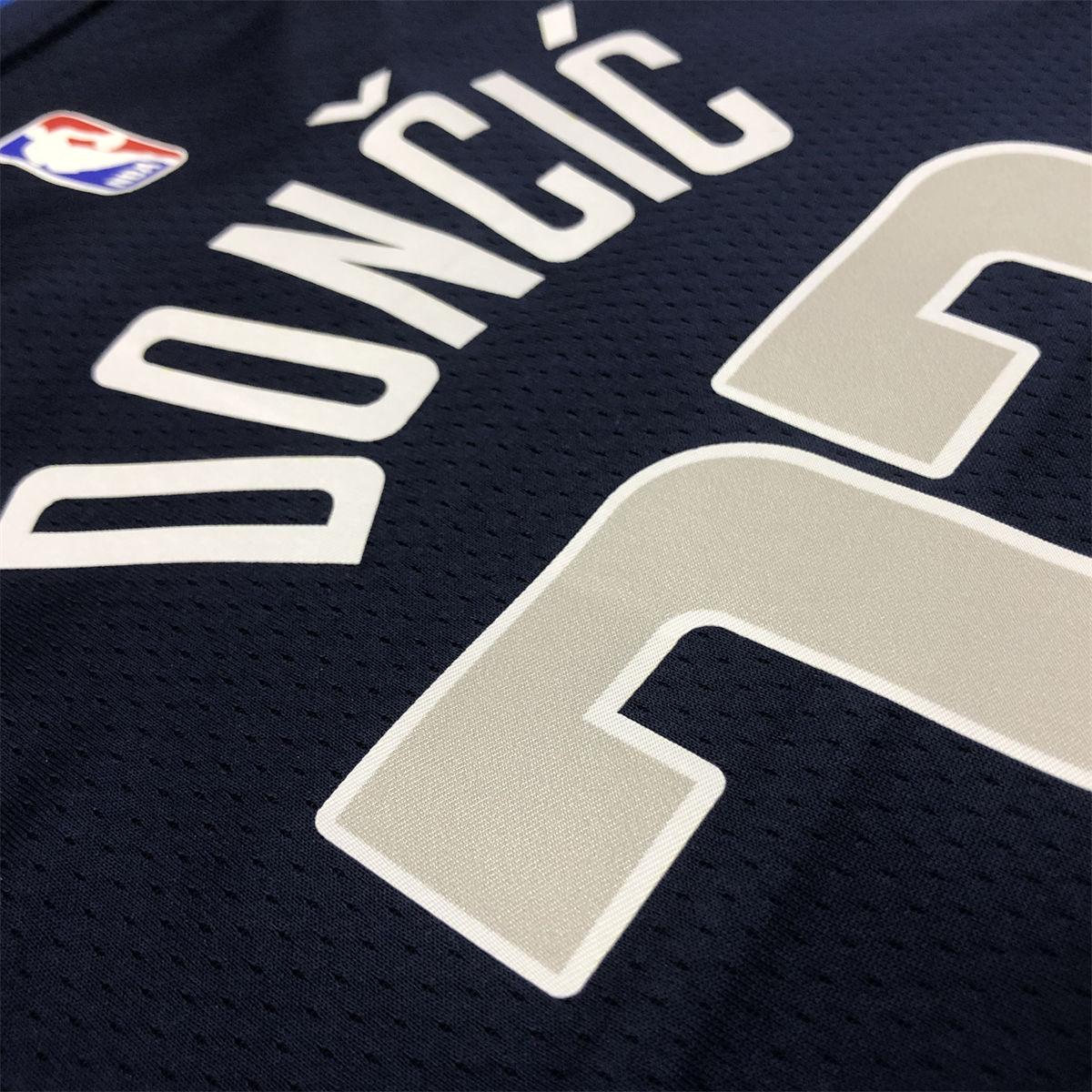 NBA Dallas Mavericks V Neck Snow Mountain Royal Blue Jersey DONCIC#77 S-XXL