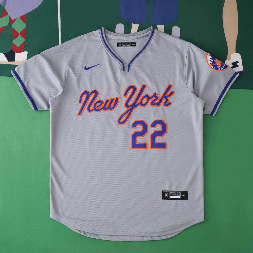 MLB 2025 New York Mets Gray Jersey SOTO #22