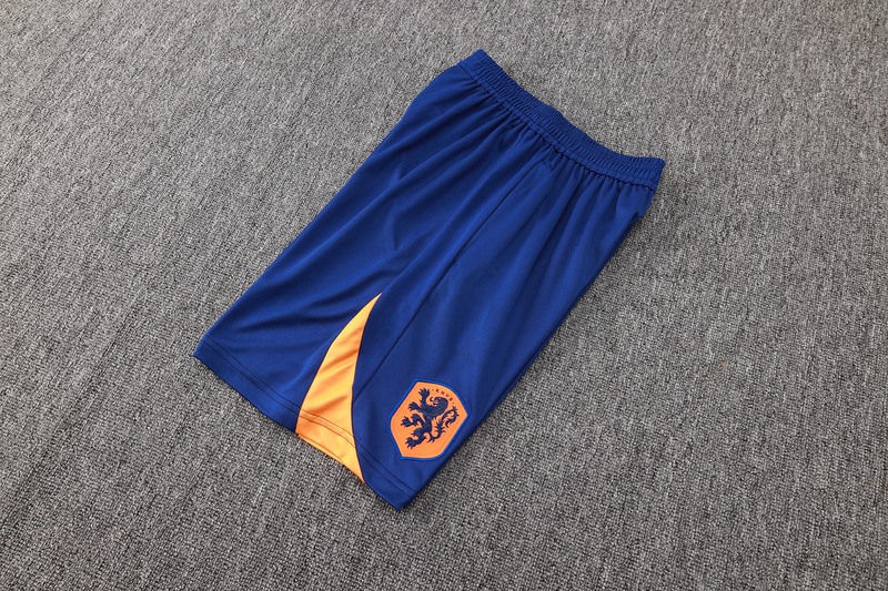 2024 Netherlands Dark Blue Training Set Shirt and Shorts
