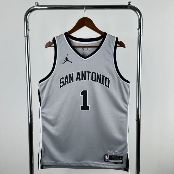 NBA 2026 San Antonio Spurs Grey jersey WENBANYAMA#1