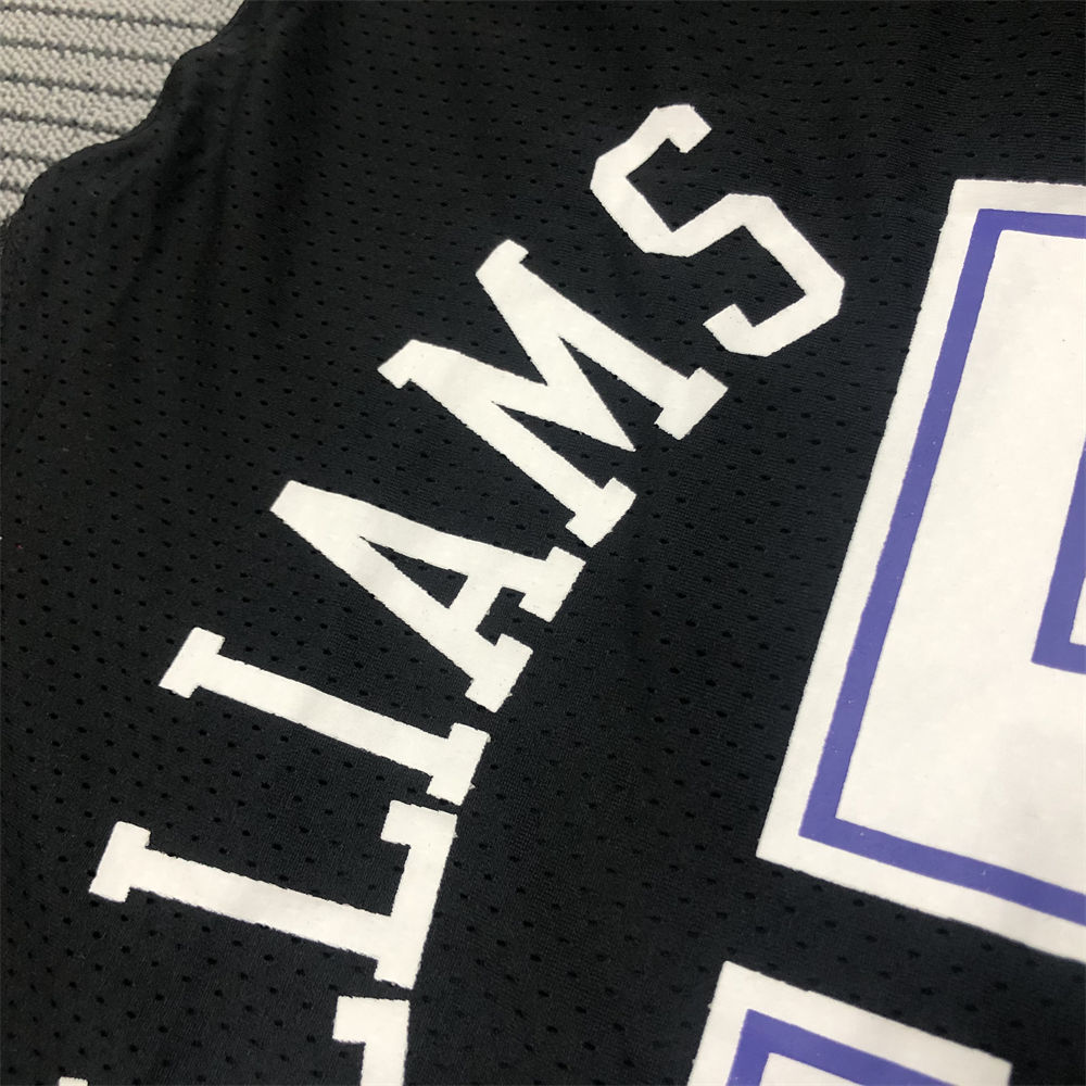 NBA Scaramento Kings Black Jersey WILLIAMS#55 S-XXL