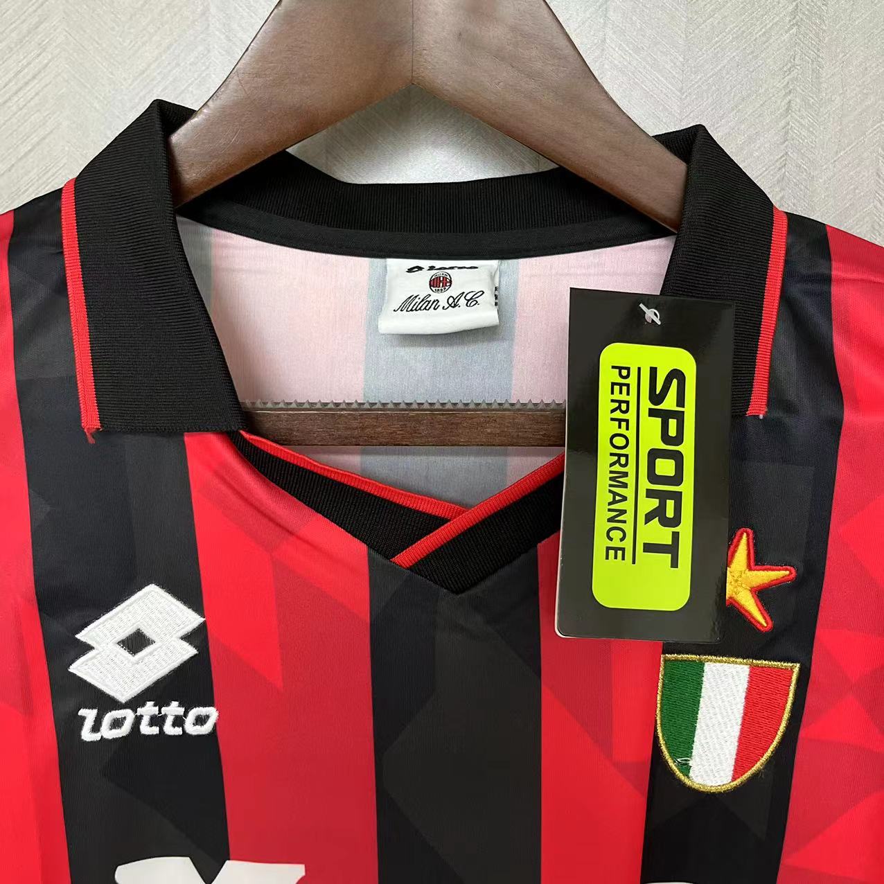 Retro AC Milan 93/94 Home jersey Fan Version
