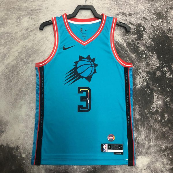 NBA Phoenix Suns V-Neck City Edition Blue jersey PAUL#3 S-XXL