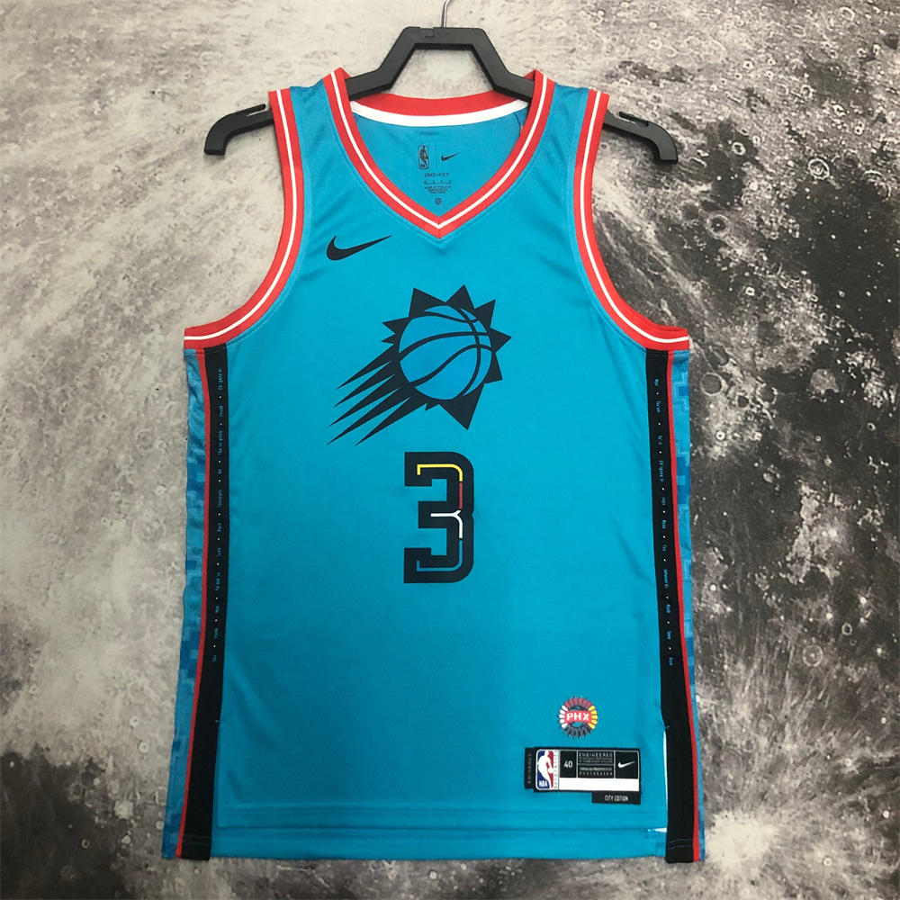 NBA Phoenix Suns V-Neck City Edition Blue jersey PAUL#3 S-XXL