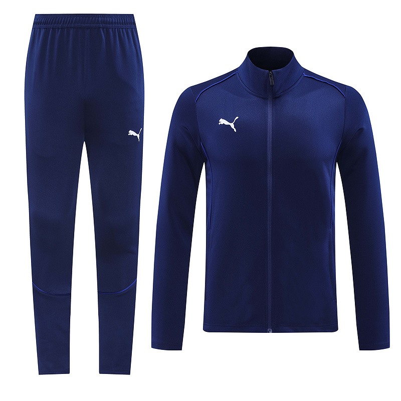 2024 Puma Royal Blue Jacket Training Suit Set Football Team Shirt Sports Fashion