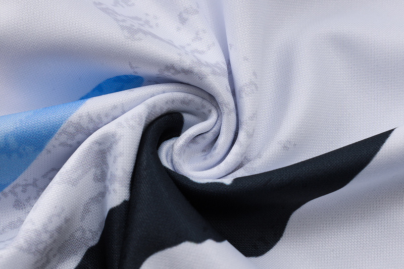 24/25 Real Madrid Blue white yellow Long-sleeved half-pull training kit Football team kit