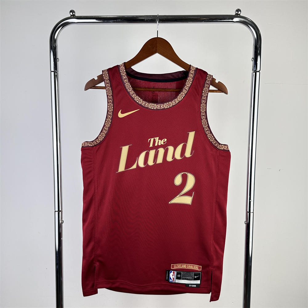 NBA Cleverland Cavaliers 2024 Round Neck Red jersey IRVING#2 S-XXL