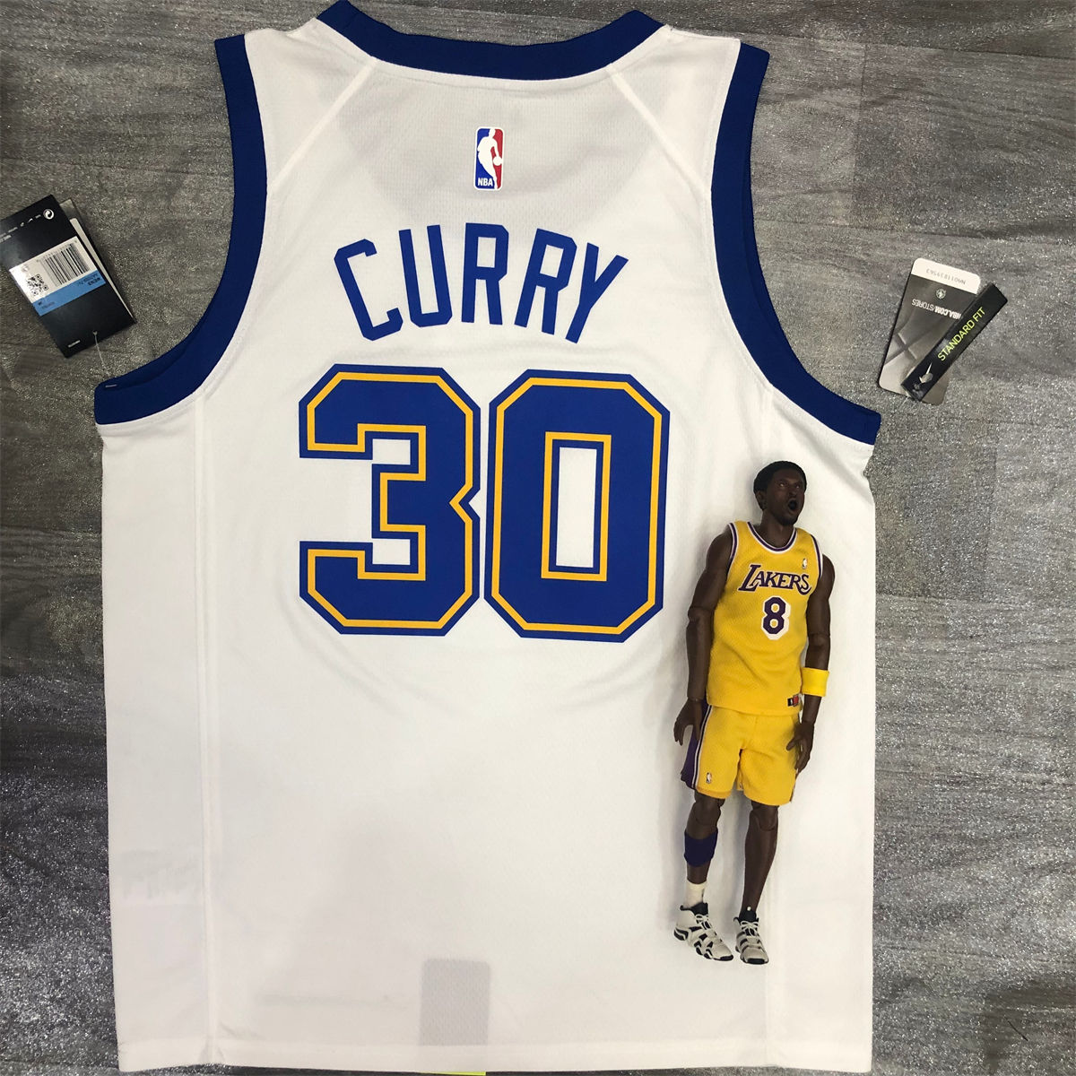 NBA Golden State Warriors Round neck White Jersey CURRY#30 S-XXL