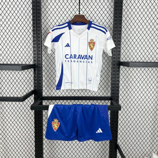 2024/25 Real Zaragoza Home jersey Kid Kits Size 16-28