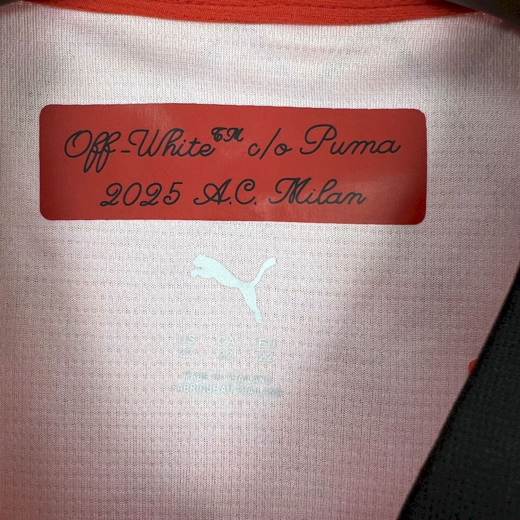 2025/26 AC Milan Co-Branded Red Edition jersey Kid Kits Size 16-28
